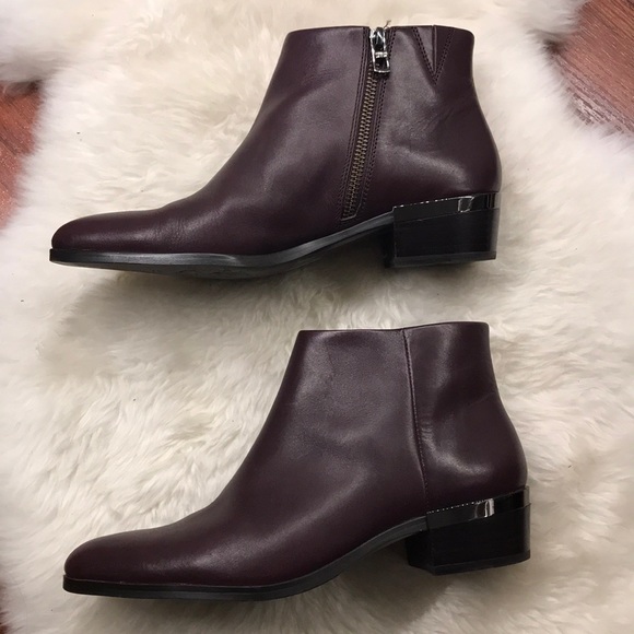 coach burgundy boots